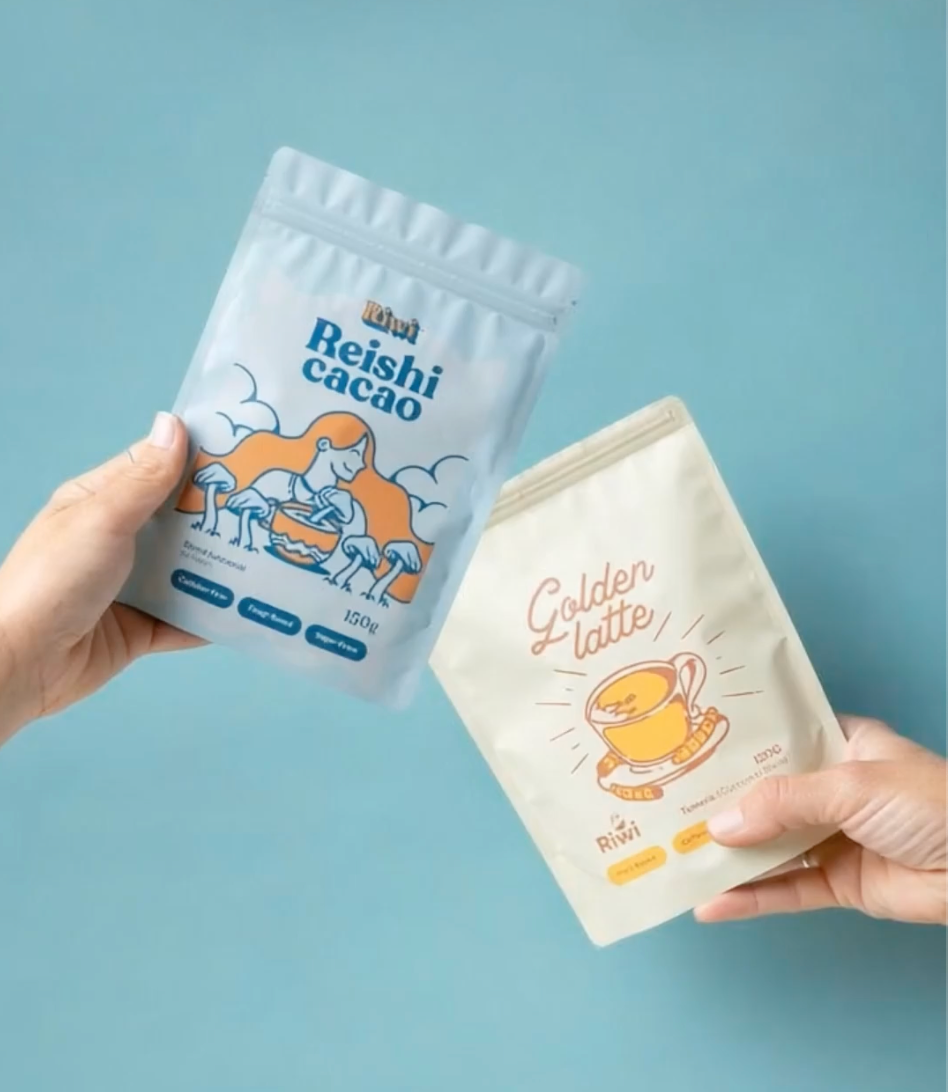 Dúo de Bienestar - Reishi Cacao Latte + Golden Latte