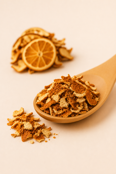 Cascara de naranja deshidratada